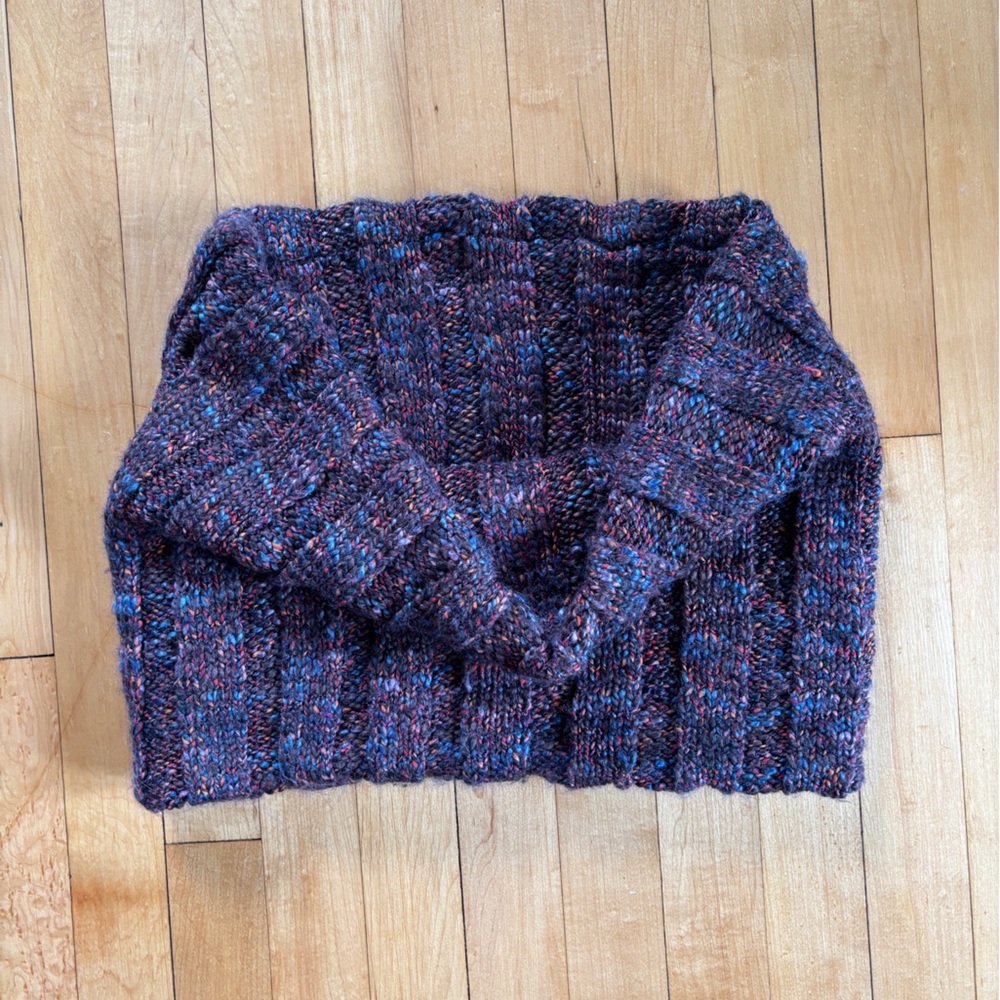 NWT GAP Wool Blend Cozy Multicolor Knit Infinity Scarf Winter Neck Guard